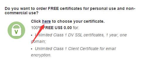 选择免费SSL证书