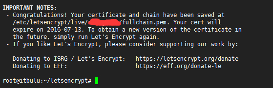 获取Let's Encrypt证书
