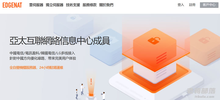 edgeNAT提供香港 韩国 美国 CN2 GIA云服务器 低至年360元
