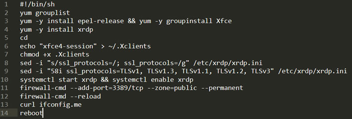 部署安装XRDP脚本文件