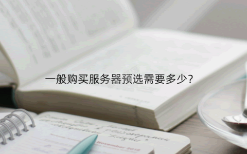选择一台服务器是多少钱？一般购买服务器预选需要多少？
