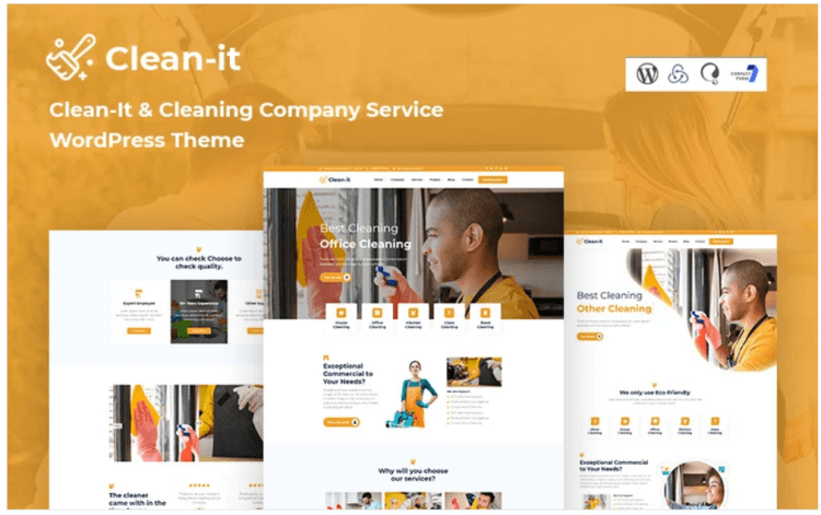 Clean-it - 清洁公司服务响应式WordPress主题