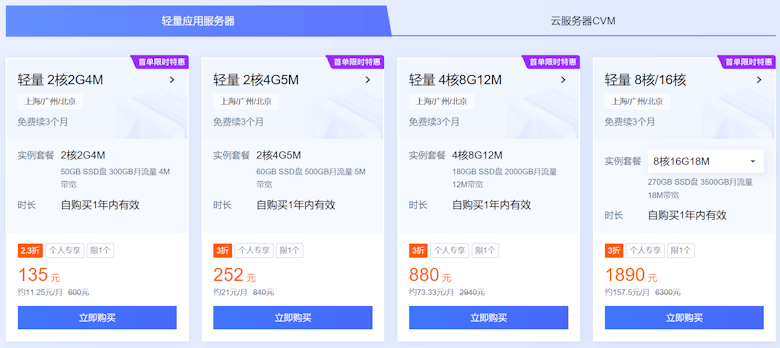腾讯云精选特惠云服务器 轻量服务器低至年付38元 - 第4张