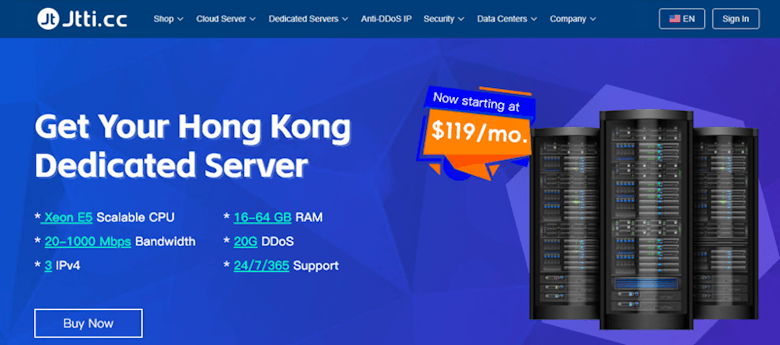 JTTI 香港大带宽服务器和美国服务器促销活动 - 第1张