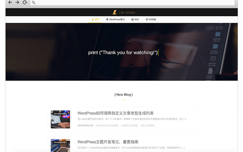 L-Talk - 适合设计师专用的单栏Bootstrap框架wordpress主题
