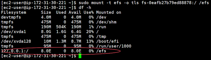 完整的记录Amazon EC2挂载EFS扩容存储空间的教程 - 第13张