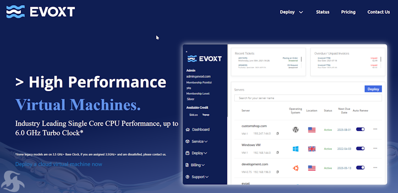 Evoxt 马来西亚VPS推荐 三网CN2优化回程线路