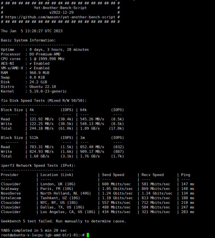 美国旧金山云服务器哪家好?DigitalOcean旧金山服务器速度性能评测