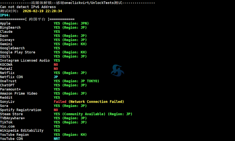 edgeNAT 日本原生IP VPS性能评测 国际线路适合出海电商和自媒体