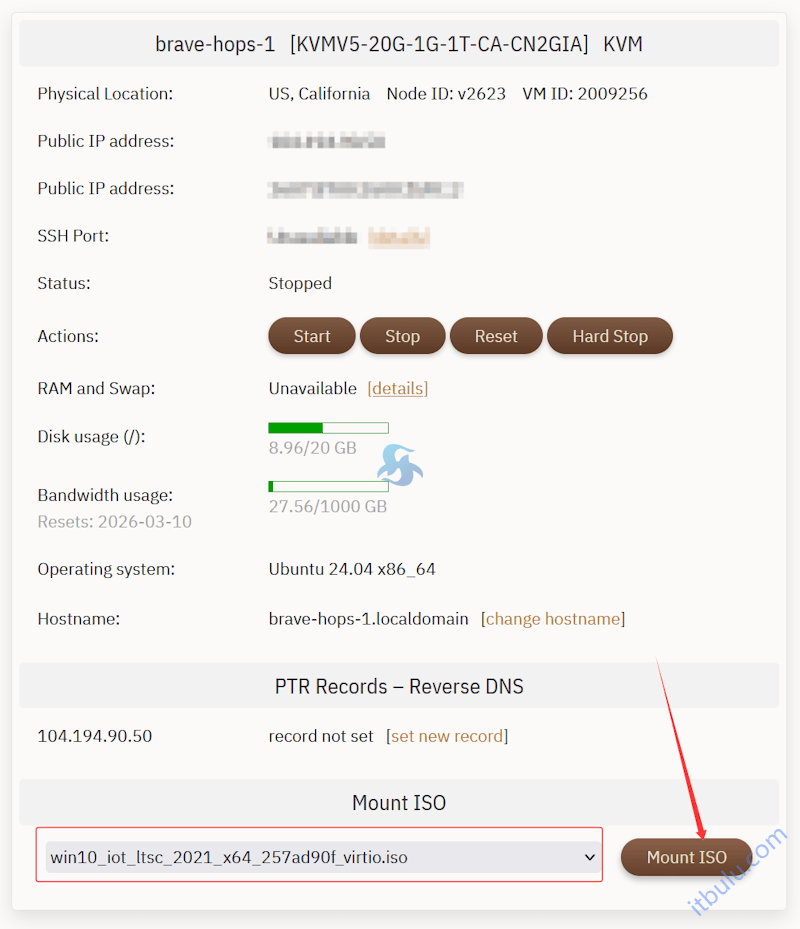 利用搬瓦工VPS Mount ISO功能部署内置Windows系统镜像