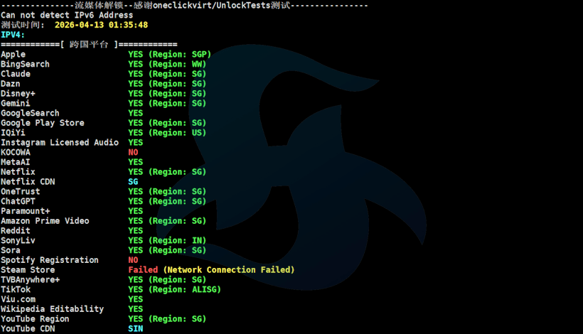 丽萨主机新加坡原生IP推荐 大带宽BGP国际网络 IP地址干净 解锁优秀