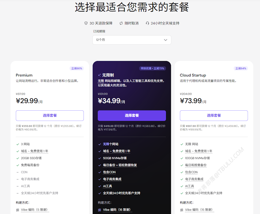 老牌海外虚拟空间Hostinger选择过程记录 免费送域名 30天无条件退款